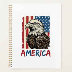 Conception de T-shirt patriotique Vintage Eagle Am