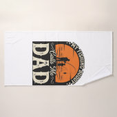 Conception de T-shirt pour papa, copain de pêche v (Serviette de bain)