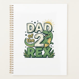 Conception de t-shirt pour papa du 2 Rex dinosaure