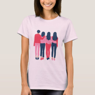Conception de T-Shirt pour quatre jeunes filles