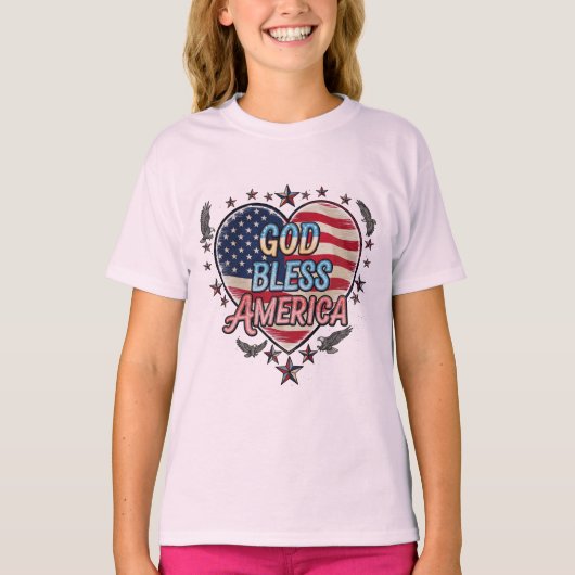 Conception de T-shirt « Prière de la liberté Dieu (Devant)