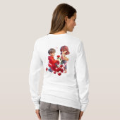 Conception de T-Shirt Romantique de Couple de Dess (Dos entier)