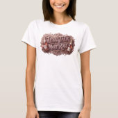 Conception de T-shirt Rose Statement MOINS DE PARO (Devant)