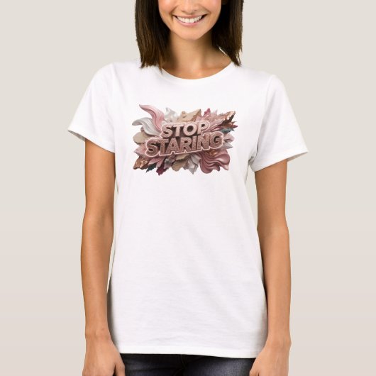 Conception de T-shirt Rouge FROID STOP REGARDER (Devant)