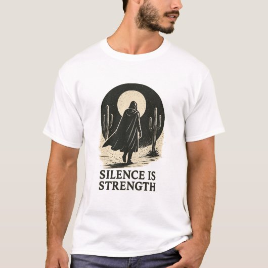 Conception de T-Shirt Silence est Force (Devant)
