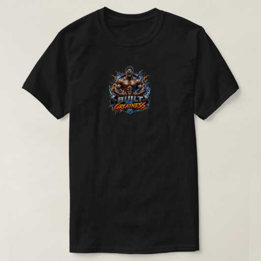 Conception de T-shirt silhouette de bodybuilder pu (Design devant)