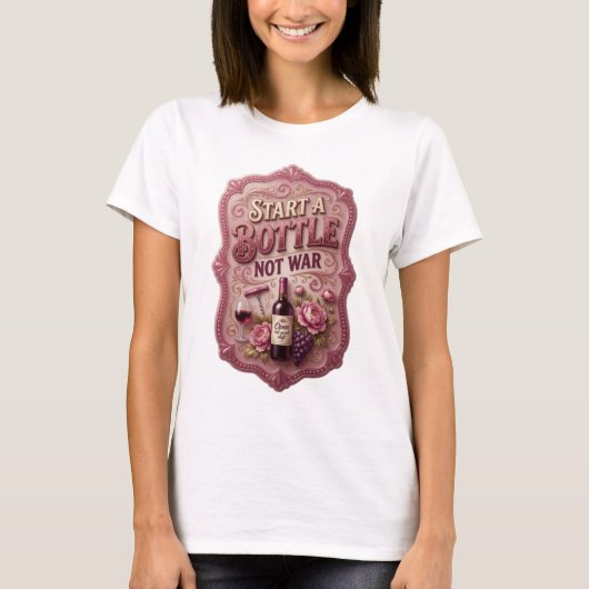 Conception de T-shirt Snappy Gold COMMENCEZ UNE BO (Devant)