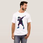 Conception de T-Shirt Squelette Dabbing Chef-d'œuv (Devant entier)