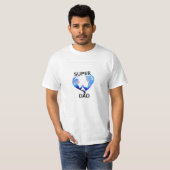 Conception de t-shirt super papa  (Devant entier)