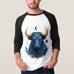 Conception de T-Shirt Taureau Céleste 