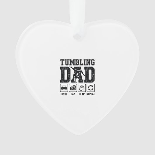 Conception de T-Shirt Tumbling Dad Drive Pay Clap  (devant)