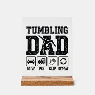 Conception de T-shirt Tumbling Dad Drive Pay Clap