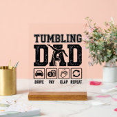 Conception de T-shirt Tumbling Dad Drive Pay Clap (Mariage)