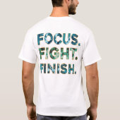 Conception de T-shirt typographique Focus.Fight.Fi (Dos)