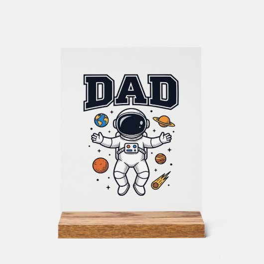 Conception de T-shirt Vector Space Astronaute Papa (Recto)