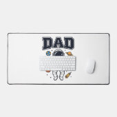 Conception de T-shirt Vector Space Astronaute Papa (Clavier et souris)