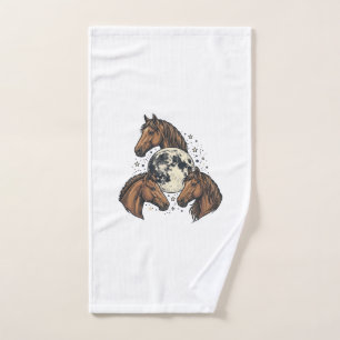 Conception de T-Shirt Vectoriel Cheval Lune Gravée