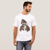 Conception de T-Shirt vectoriel de cheval de lune  (Devant entier)