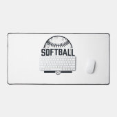 Conception de T-Shirt Vectoriel Papa Softball Vint (Clavier et souris)
