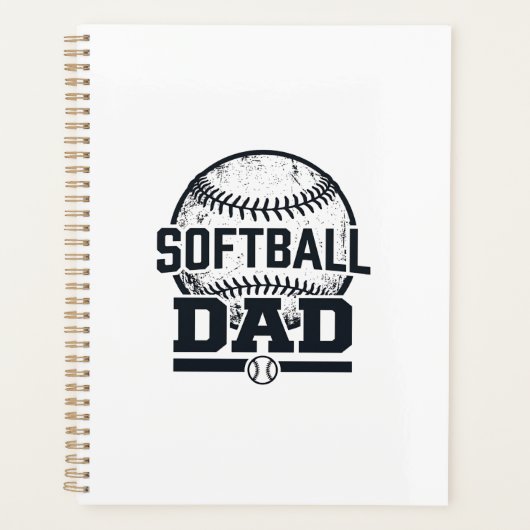 Conception de T-Shirt Vectoriel Papa Softball Vint (Devant)