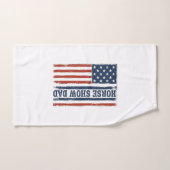 Conception de T-shirt vintage avec drapeau américa (Serviette à main)