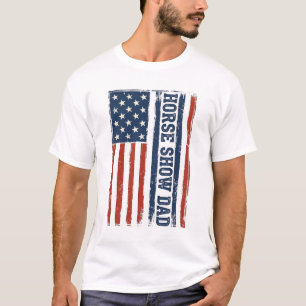 Conception de t-shirt vintage avec drapeau américa