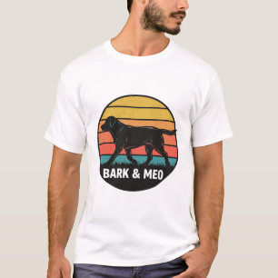 Conception de T-shirt vintage Bark And Meo Dog Sun