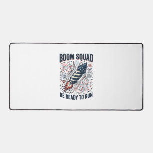 Conception de T-shirt vintage Boom Squad Feu d'art