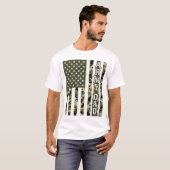 Conception de T-shirt vintage drapeau américain ca (Devant entier)