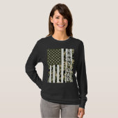 Conception de T-shirt vintage Drapeau Américain Ca (Devant entier)