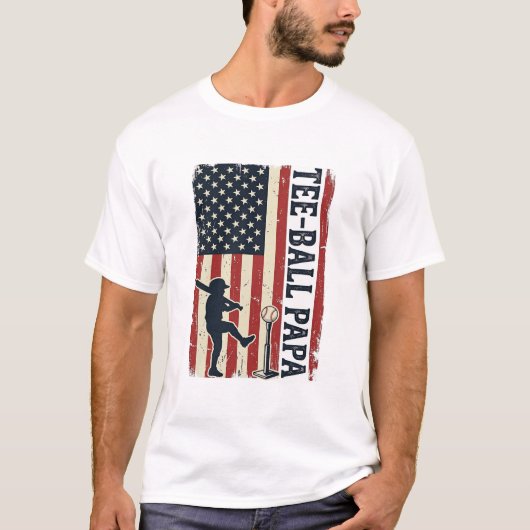 Conception de t-shirt vintage drapeau américain Te (Devant)
