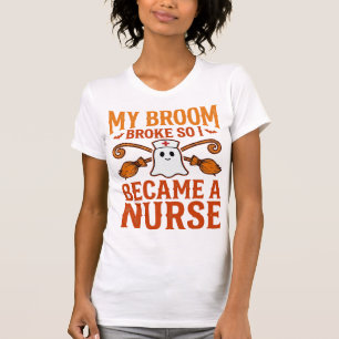 Conception de T-shirt vintage Halloween Infirmière