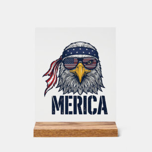 Conception de T-shirt Vintage Patriotic Eagle Meri