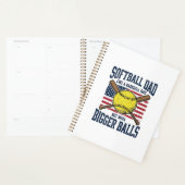 Conception de t-shirt Vintage Softball Dad Bigger (Devant avec enveloppe)