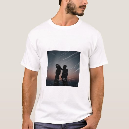 Conception de T-shirts assortis pour couples amour (Devant)