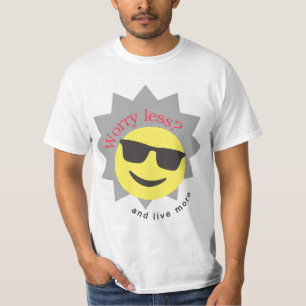 Conception de t-shirts emoji pour moins s'inquiéte