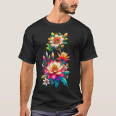 conception de t-shirts  "Illustration florale colo (Devant)