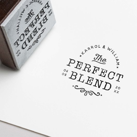Conception de tampon de mariage vintage noir rusti