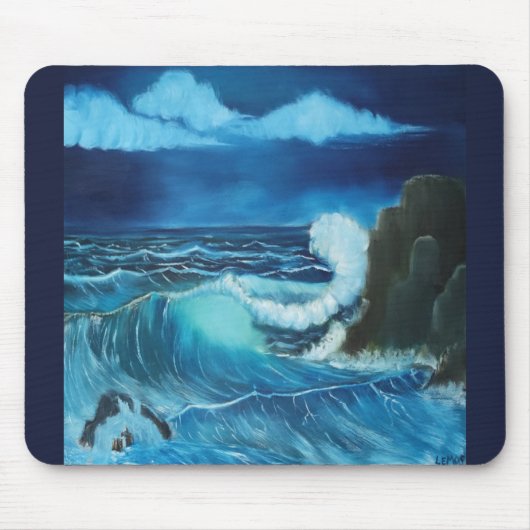Conception de tapis de souris "Mer de Puissance" (Devant)