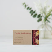 conception de tapis d'Orient sur carte de visite (Debout devant)