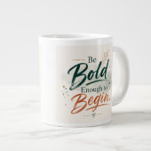 Conception de tasse à café avec citation motivante (Devant droit)