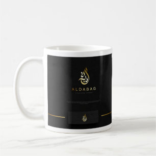 Conception de tasse à café de marque arabe