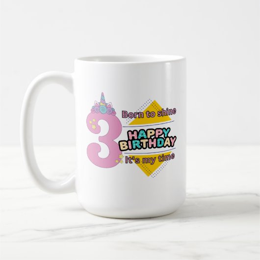 Conception de tasse à café licorne pour les enfant (Gauche)