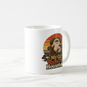 Conception de tasse à café Meilleur papa chat de t (Devant droit)