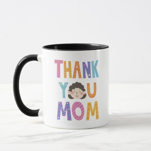 Conception de tasse à café "Merci Maman" Très Si (Gauche)