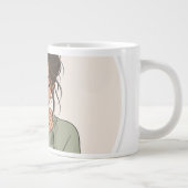 Conception de tasse à café mignonne Mon café alime (Droite)