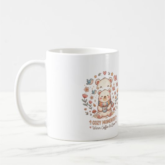 Conception de tasse à café Moments Cocooning Ours  (Gauche)
