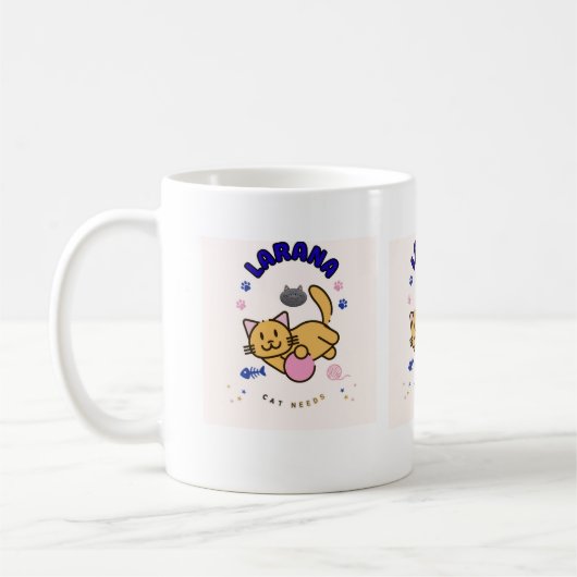 Conception de tasse à café pour amoureux de chats (Gauche)