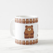 Conception de tasse d'alphabet amusant BisforBear (Devant gauche)