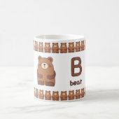 Conception de tasse d'alphabet amusant BisforBear (Centre)